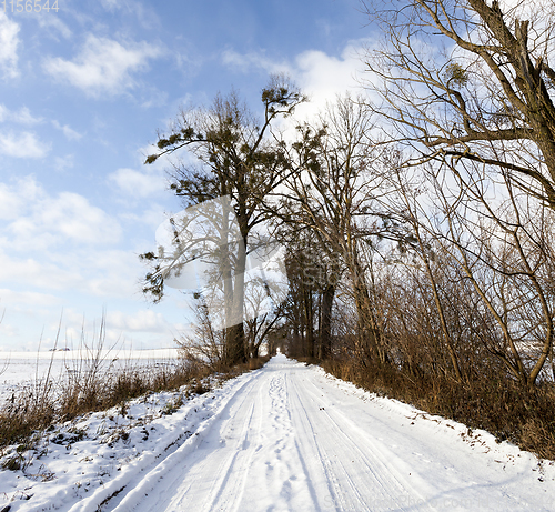 Image of road in winter