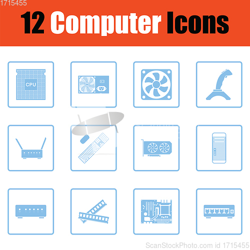 Image of Set of computer icons