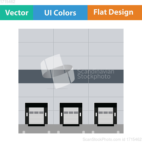 Image of Warehouse logistic concept icon