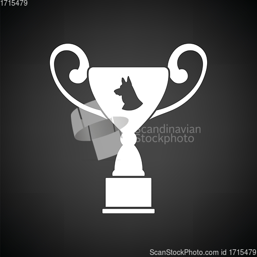 Image of Dog prize cup icon