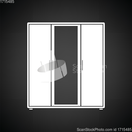 Image of Wardrobe with mirror icon