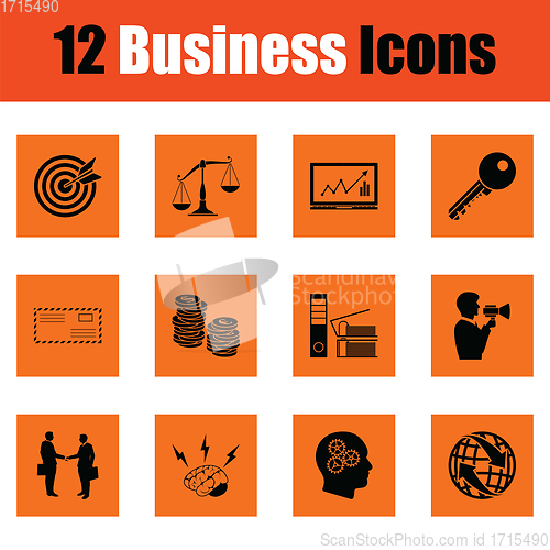 Image of Business icon set