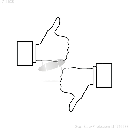 Image of Icon of Like and dislike