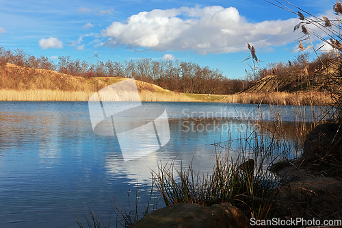 Image of beautiful lake in Transylvania