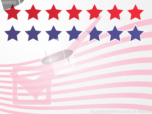 Image of USA election voting illustration