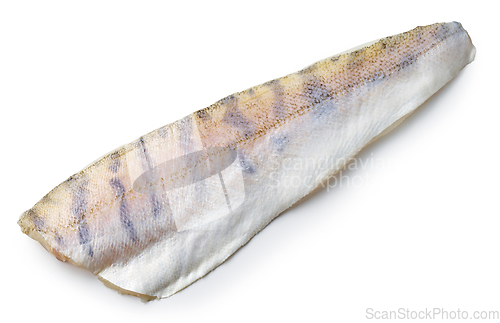 Image of zander fillet on white background