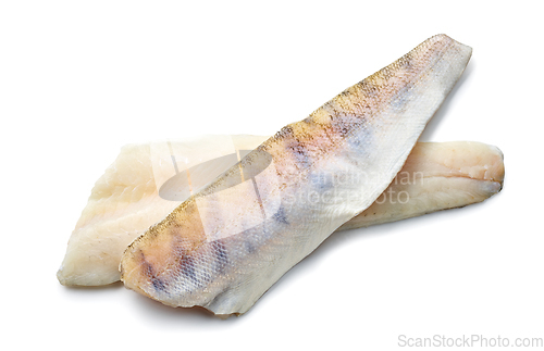 Image of fresh raw zander filet