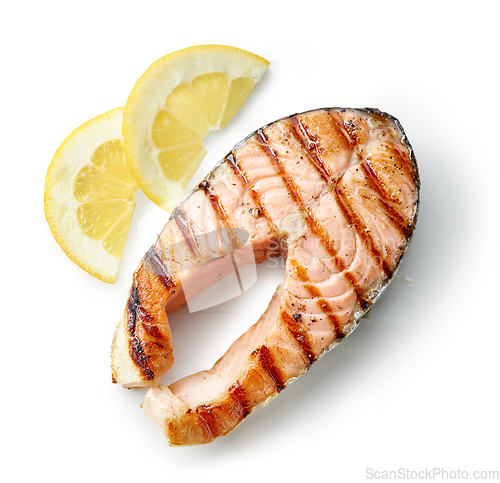 Image of grilled salmon steak