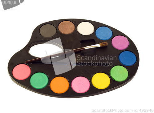 Image of Isolated Paint Palette