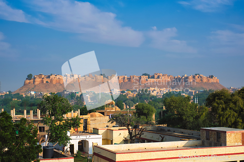 Image of Jaisalmer Fort known as the Golden Fort Sonar quila, Jaisalmer, India