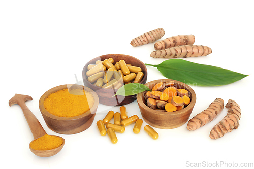 Image of Turmeric Herbal Medicine and Food Seasoning