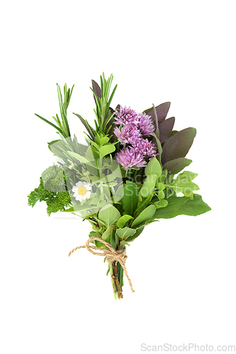 Image of Organic Herb Bouquet for Healthy Food Seasoning