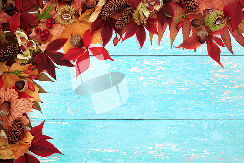 Image of Harvest Festival Autumn Background Border