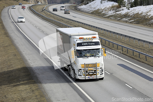 Image of Volvo FH KMR-Trans Semi Trailer on Motorway