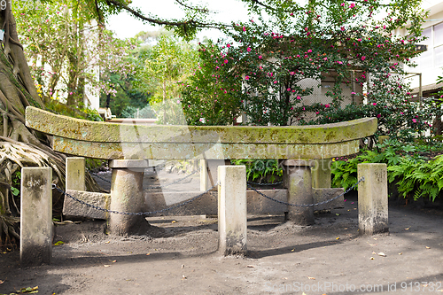 Image of Kurojin buried torii at park