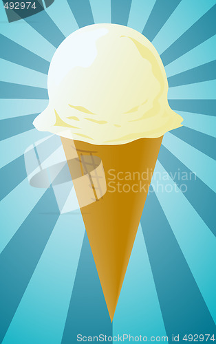 Image of Ice cream cone illustration