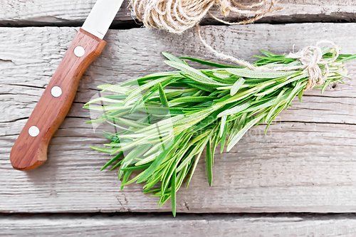 Image of Rosemary fresh on the board top