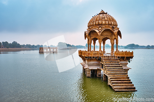 Image of Indian landmark Gadi Sagar in Rajasthan