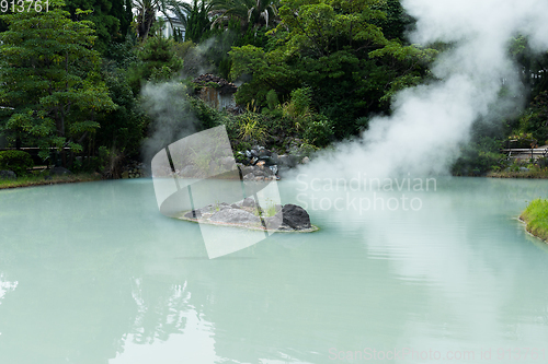 Image of Shiraike Jigoku, hot springs in Beppu of Japan