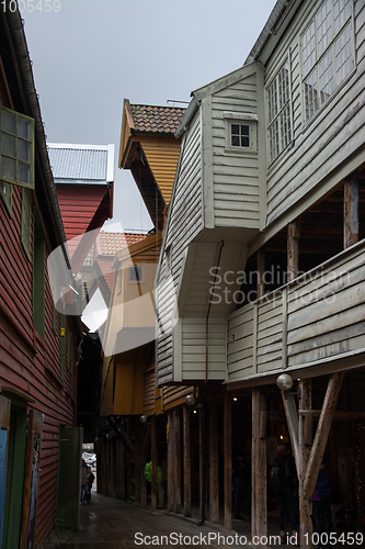 Image of Bryggen at Bergen, Hordaland, Norway
