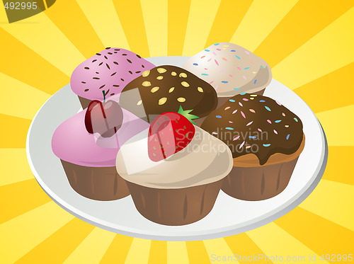 Image of Assorted cupcakes