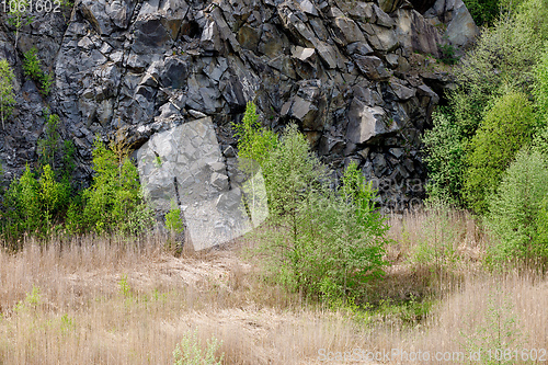 Image of abandoned flooded quarry, Czech republic