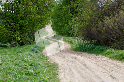 Image of countryside rural forest path