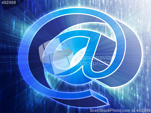 Image of At internet symbol