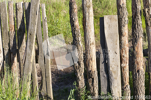 Image of old wooden fence