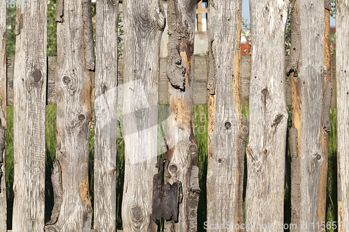 Image of old wooden fence