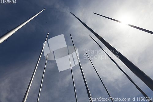 Image of empty flagpole