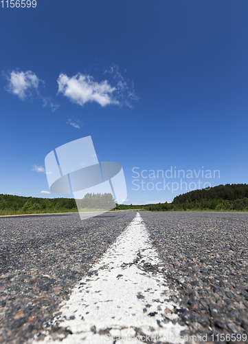 Image of empty asphalt road