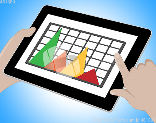 Image of Graph Online Means Graphs Forecast 3d Illustration