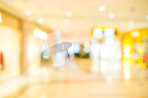 Image of Blurred shopping mall background