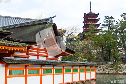 Image of Traditional Japanese Itsukushima shrine