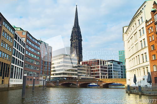 Image of St. Nicholas church Hamburg Germany