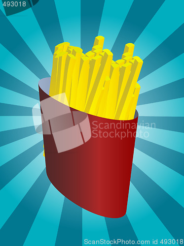 Image of French fries illustration