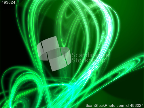 Image of Wavy glowing colors