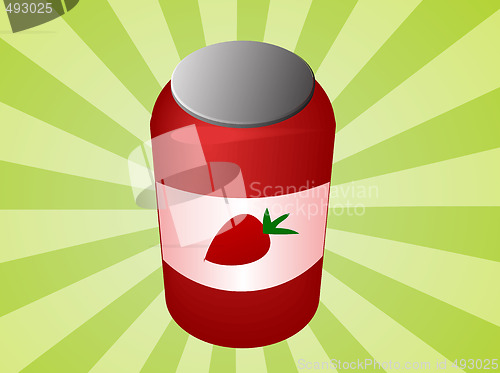 Image of Strawbery jam jar