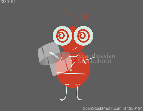 Image of Strange honeybee vector or color illustration