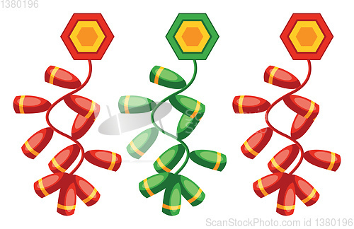 Image of Chinese decoration for New Year vector illustration