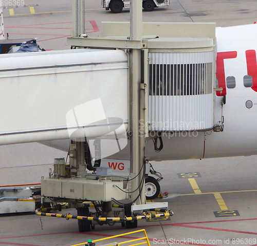 Image of Jetway, walking towards the plane