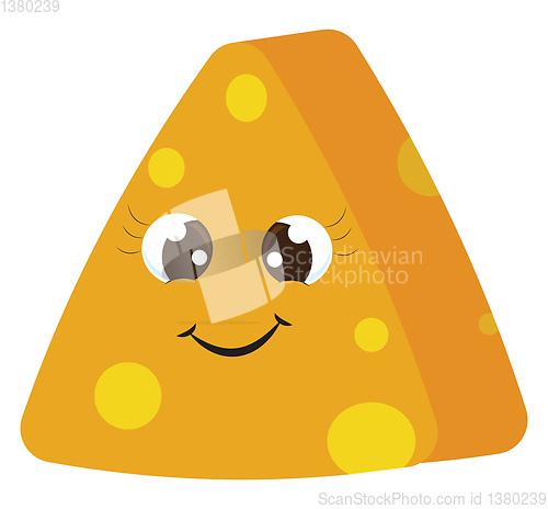 Image of Image of cheese, vector or color illustration.