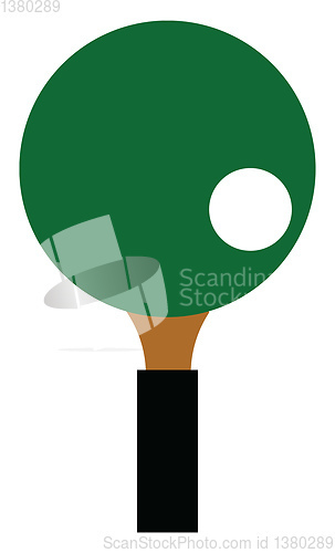 Image of Racket and ball of table tennis sport vector or color illustrati