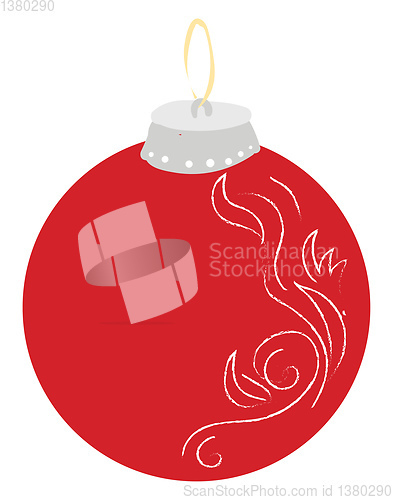 Image of Cartoon Newyear artificial bell/Red Xmas hanging toy for decorat
