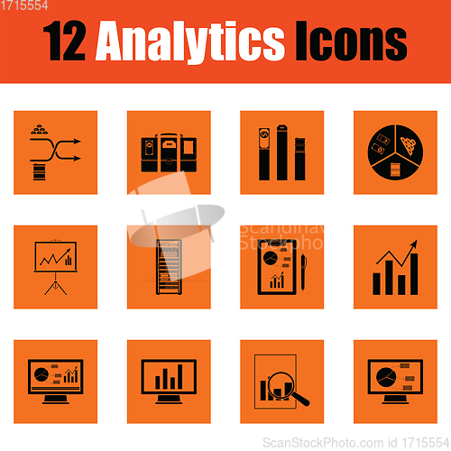 Image of Analytics icon set