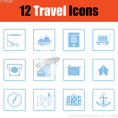 Image of Travel icon set