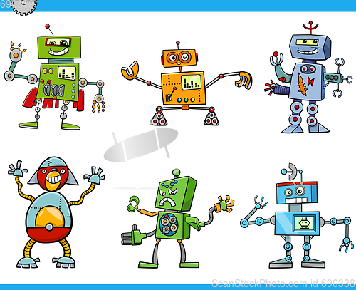 Image of robot cartoon characters