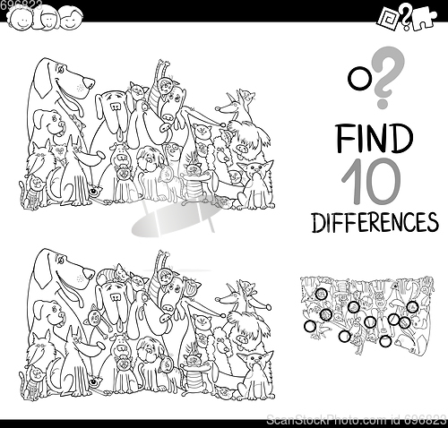 Image of details game for coloring