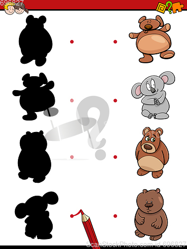 Image of shadow game with bears